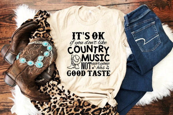 It's OK if you don't like Country Music Screen Print
