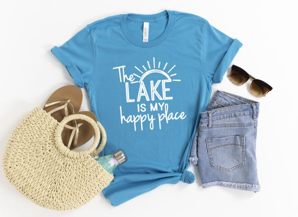 The Lake is My Happy Place Graphic Tee