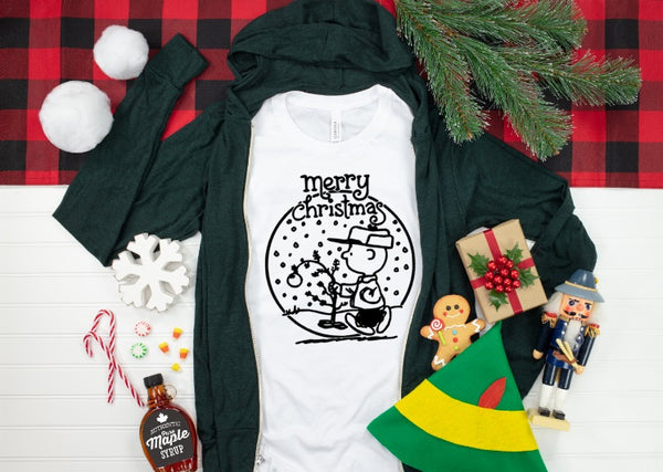 Merry Christmas Printed Graphic Tee