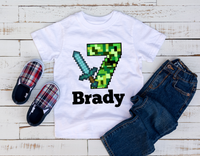 Minecraft Birthday Shirt