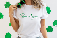 Shenanigan's | Clover | Shamrock | Saint Patrick's Day | Lucky |  Graphic Tee