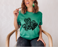 Lucky Cheetah & Stripes Clover Graphic Tee