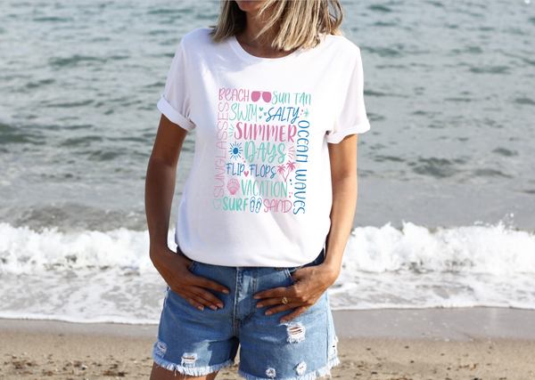 Summer Subway Full Color Graphic Tee