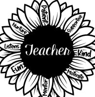 Teacher Sunflower Graphic Tee