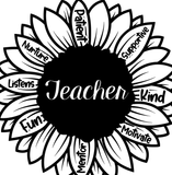 Teacher Sunflower Graphic Tee