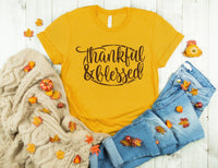 Blessed & Thankful Screen Print