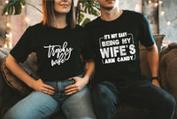 Wife's Arm Candy & Trophy Wife Duo Graphic Tees