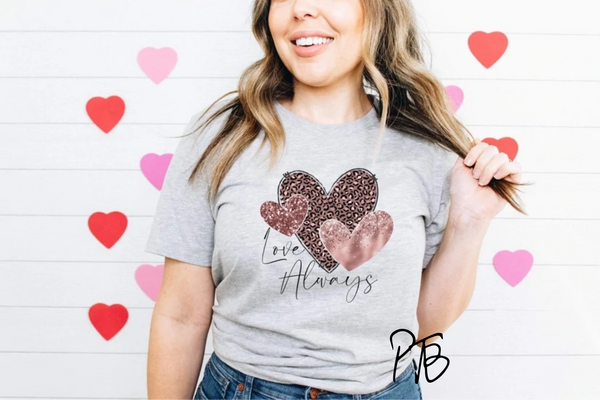 Love Always (Cheetah Heart) Screen Print