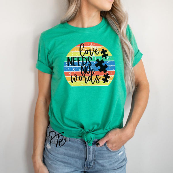 Love Needs No Words Graphic Tee