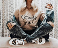 Just a Hot Mess Saved by Grace Graphic Tee